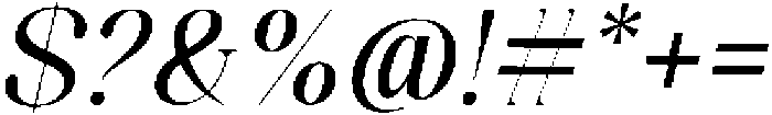 Celima Medium Semi Condensed Slanted otf (500) Font OTHER CHARS