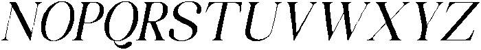 Celima Medium Semi Condensed Slanted otf (500) Font UPPERCASE