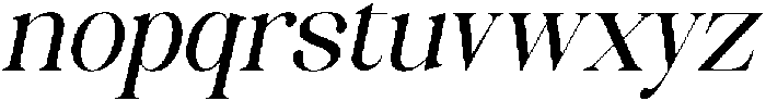 Celima Medium Semi Condensed Slanted otf (500) Font LOWERCASE