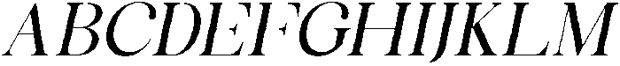 Celima Medium Semi Expanded Slanted otf (500) Font UPPERCASE