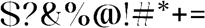Celima Medium Semi Expanded otf (500) Font OTHER CHARS