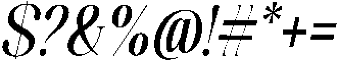 Celima Medium Ultra Condensed Slanted otf (500) Font OTHER CHARS