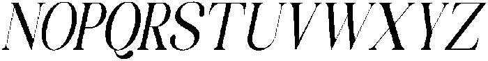 Celima Medium Ultra Condensed Slanted otf (500) Font UPPERCASE