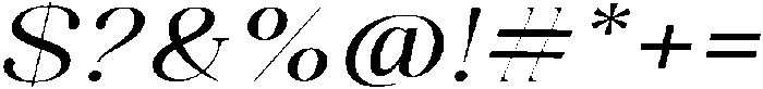 Celima Medium Ultra Expanded Slanted otf (500) Font OTHER CHARS