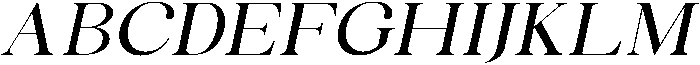 Celima Medium Ultra Expanded Slanted otf (500) Font UPPERCASE