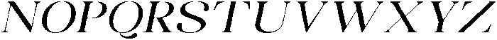 Celima Medium Ultra Expanded Slanted otf (500) Font UPPERCASE
