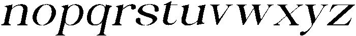 Celima Medium Ultra Expanded Slanted otf (500) Font LOWERCASE