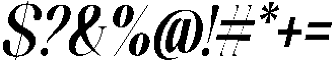Celima SemBd UltCond Ita otf (400) Font OTHER CHARS