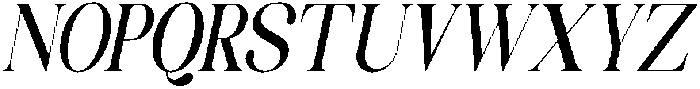 Celima SemBd UltCond Ita otf (400) Font UPPERCASE