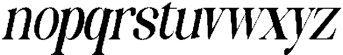 Celima SemBd UltCond Ita otf (400) Font LOWERCASE