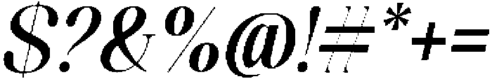 Celima Semi Bold Condensed Slanted otf (600) Font OTHER CHARS