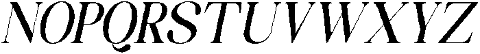 Celima Semi Bold Condensed Slanted otf (600) Font UPPERCASE