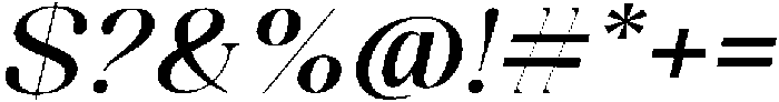 Celima Semi Bold Expanded Slanted otf (600) Font OTHER CHARS