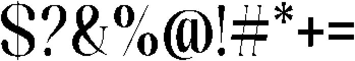 Celima Semi Bold Extra Condensed otf (600) Font OTHER CHARS