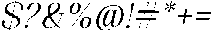 Celima Semi Condensed Slanted otf (400) Font OTHER CHARS