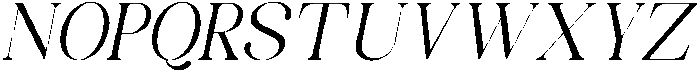 Celima Semi Condensed Slanted otf (400) Font UPPERCASE