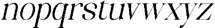 Celima Semi Condensed Slanted otf (400) Font LOWERCASE
