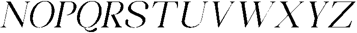 Celima Semi Expanded Slanted otf (400) Font UPPERCASE