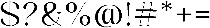 Celima Semi Expanded otf (400) Font OTHER CHARS