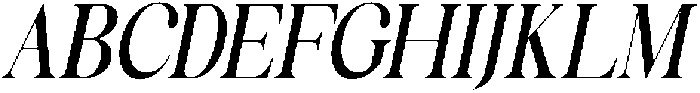 Celima SemiBold ExtraCondensed Italic otf (600) Font