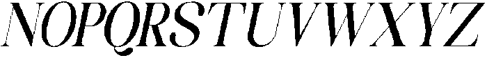 Celima SemiBold ExtraCondensed Italic otf (600) Font UPPERCASE