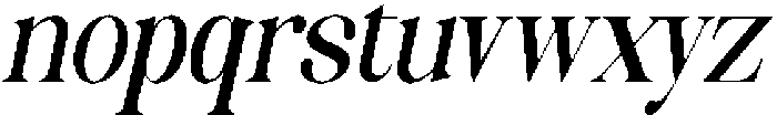 Celima SemiBold ExtraCondensed Italic otf (600) Font LOWERCASE
