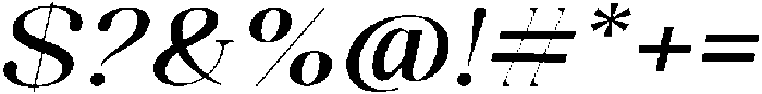 Celima SemiBold ExtraExpanded Italic otf (600) Font OTHER CHARS
