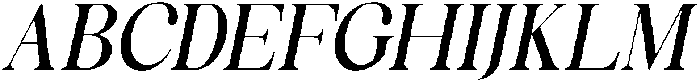 Celima SemiBold SemiCondensed Italic otf (600) Font UPPERCASE