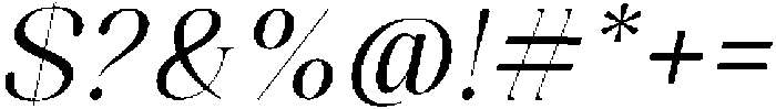 Celima Slanted otf (400) Font OTHER CHARS