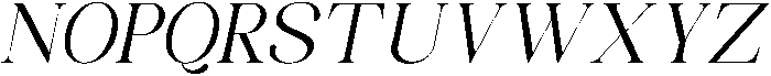 Celima Slanted otf (400) Font UPPERCASE