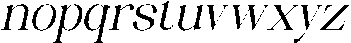 Celima Slanted otf (400) Font LOWERCASE