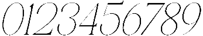 Celima Thin Condensed Slanted otf (100) Font OTHER CHARS