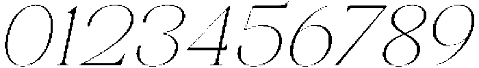 Celima Thin Expanded Slanted otf (100) Font OTHER CHARS