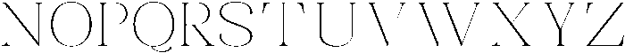 Celima Thin Expanded otf (100) Font UPPERCASE