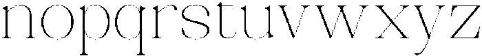 Celima Thin Expanded otf (100) Font LOWERCASE