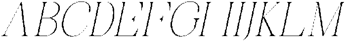 Celima Thin Semi Condensed Slanted otf (100) Font