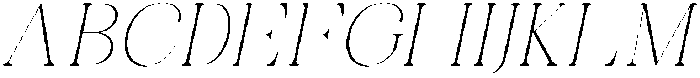 Celima Thin Semi Expanded Slanted otf (100) Font
