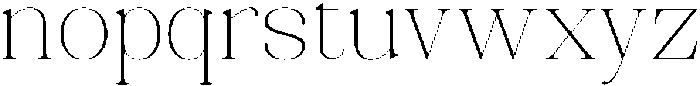 Celima Thin Semi Expanded otf (100) Font LOWERCASE