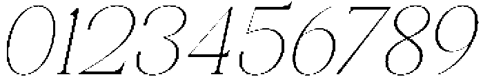 Celima Thin Slanted otf (100) Font OTHER CHARS