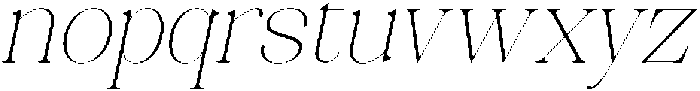 Celima Thin Slanted otf (100) Font LOWERCASE