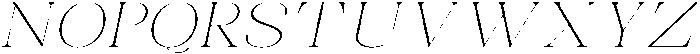 Celima Thin Ultra Expanded Slanted otf (100) Font UPPERCASE