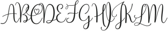 Cellin Script Regular otf (400) Font UPPERCASE