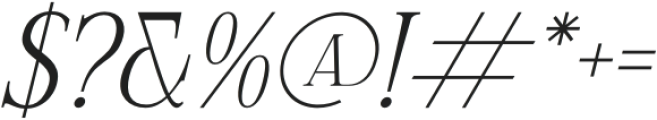 Celliqath Italic otf (400) Font OTHER CHARS