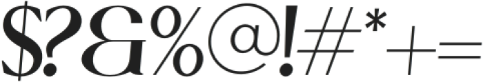 Cellofy Bold Semi Expanded Italic otf (700) Font OTHER CHARS