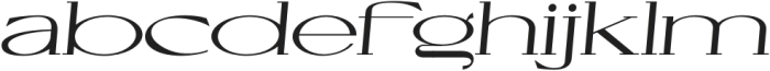 Cellofy Extra Expanded Italic otf (400) Font LOWERCASE