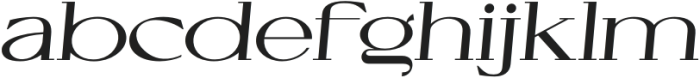 Cellofy Medium Expanded Italic otf (500) Font LOWERCASE