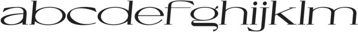 Cellofy Medium Extra Expanded Italic otf (500) Font LOWERCASE