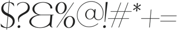 Cellofy Thin Expanded Italic otf (100) Font OTHER CHARS