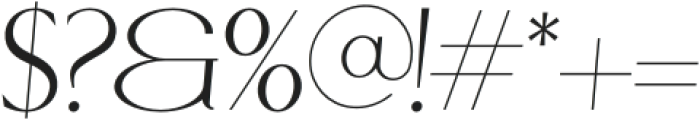 Cellofy Thin Extra Expanded Italic otf (100) Font OTHER CHARS