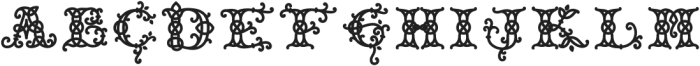 Celtic Monograms Back otf (400) Font UPPERCASE